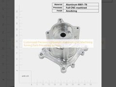 Serviços de processamento de peças de torneamento CNC de alumínio de peso leve de precisão