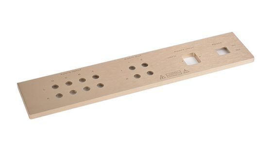 Anodizante painel frontal de alumínio resistência ao impacto retangular