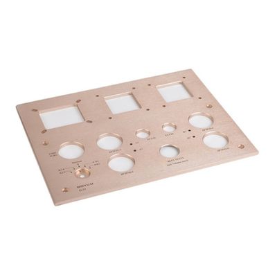Painel de usinagem CNC de alumínio anodizado Rectangular