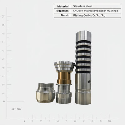 Hardware Metal CNC Turning Parts Alta precisão 0,01mm Tecnologia CNC