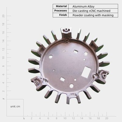 OEM Alumínio Die Cast Design de Casas Flexibilidade para Conductividade Térmica