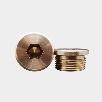 OEM Custom não-padrão de cobre parafusos de enxaguante porcas CNC torneamento torno de precisão de máquinas peças de serviço