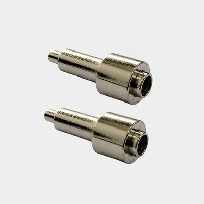 Peças de torneamento CNC de acabamento de níquel de cetim profissional Capacidades do material de cobre