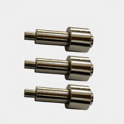 Peças de torneamento CNC de acabamento de níquel de cetim profissional Capacidades do material de cobre
