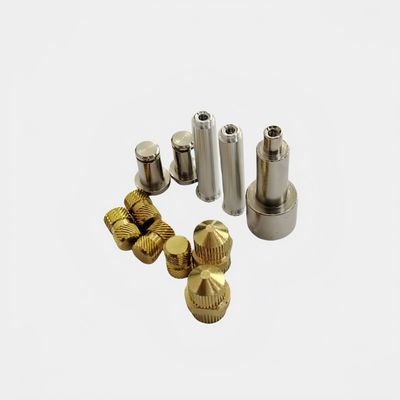 Partes de torneamento CNC Manos e botões de rolos de níquel de cetim acabamento de nozes de rolos
