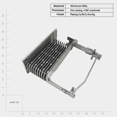 Processos de fundição a pressão CNC Radiadores electrónicos de inversor com tubo de calor incorporado