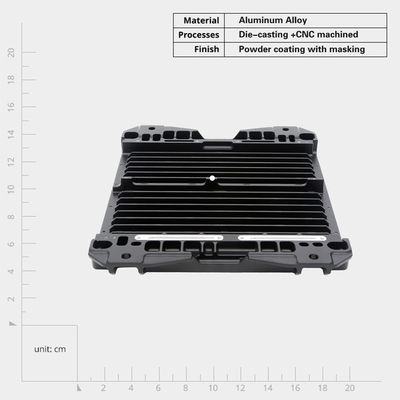 OEM Custom Alumínio de precisão CNC Mecânica dissipadores de calor Rapid Prototyping CNC Machining