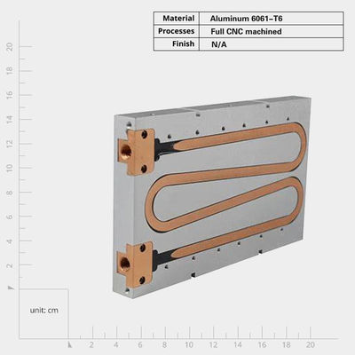Conductividade térmica Caldeira de placas de frio de metal refrigerado com sistema de arrefecimento de líquido