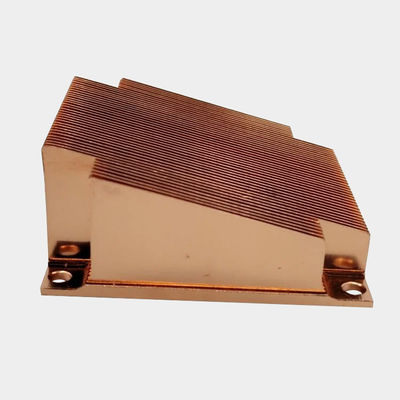 Dispensador de calor de cobre de barbatanas deslizantes personalizado para componentes eletrônicos