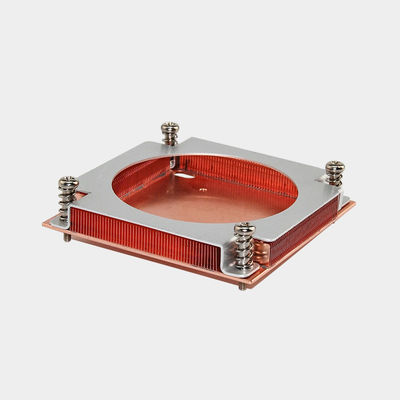 Montagem de parafuso de dissipador de calor de barbatana de cobre personalizada para GPU/CPU AMD Intel