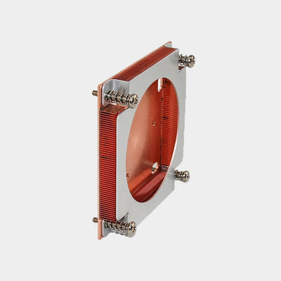 Montagem de parafuso de dissipador de calor de barbatana de cobre personalizada para GPU/CPU AMD Intel
