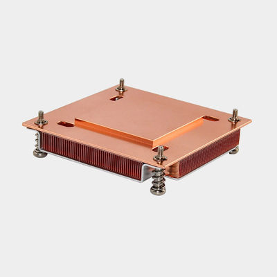 Montagem de parafuso de dissipador de calor de barbatana de cobre personalizada para GPU/CPU AMD Intel