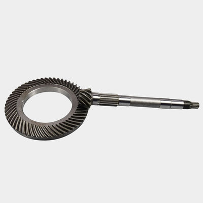 Conjunto de engrenagens de bisel em espiral CNC personalizado Material de aço inoxidável de aço carbono para sistema hidráulico