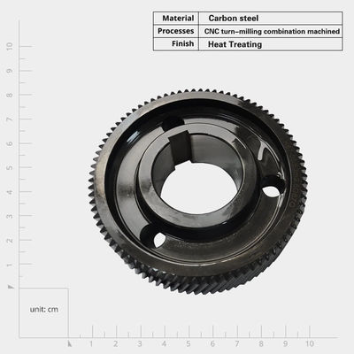 Engrenagem de engrenagem de aço personalizada de engrenagem de transmissão de pinónio engrenagem helicoidal para máquinas de processamento máquina de fresagem CNC