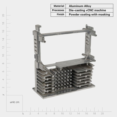Customizado OEM Alumínio Die Casting Radiator Die Cast Heat Sink Conductividade térmica versátil