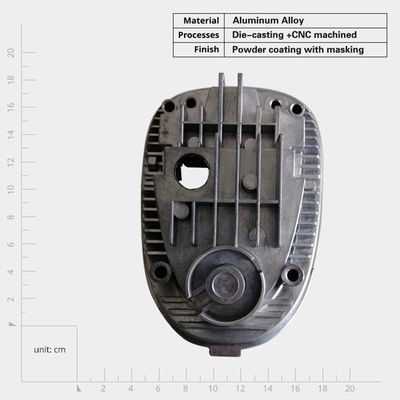 Peças de automóveis de alta precisão de alumínio sob pressão de fundição a óleo LED, peças de automóveis de dissipadores de calor